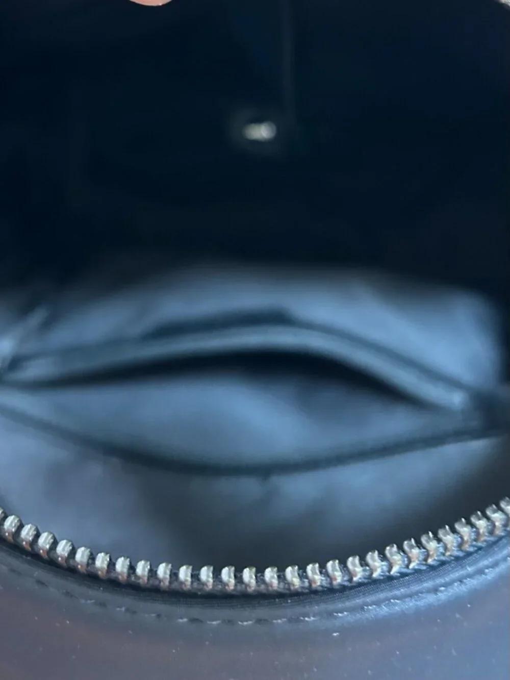 REISS Drew Dark Navy Neoprene Zipped Backpack